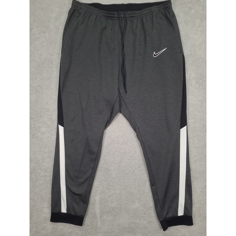 Nike Dri-Fit‎ Mens Jogger Sweatpants Sz XXL Charcoal Gray